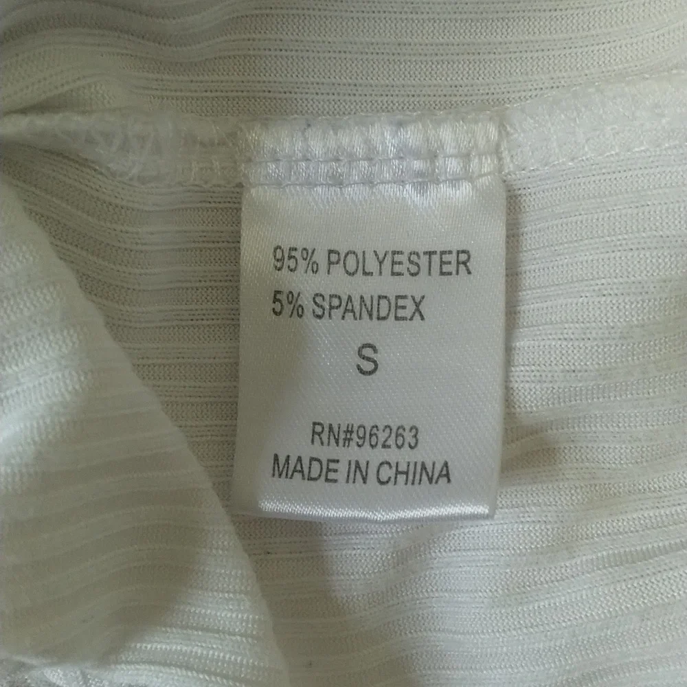 White V-Neck T-Shirt - Picture 3 of 5